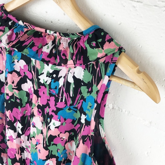 GAP Floral Tie Waist Dress - Picture 12 of 12